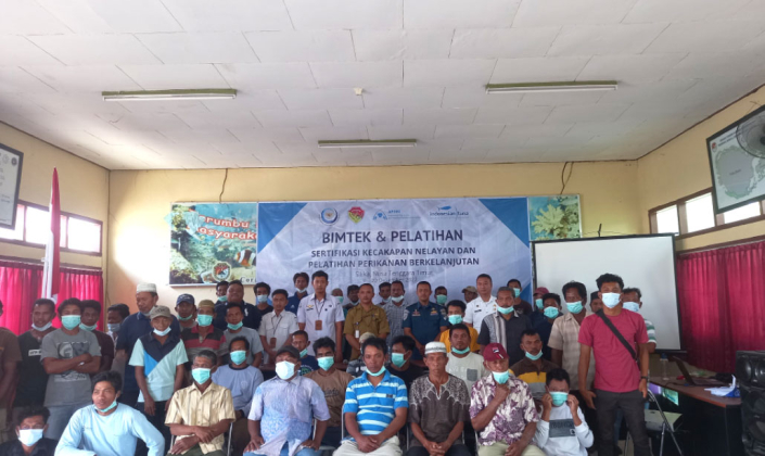 Fisherman Skill Certification Technical Guidance, AP2HI Sustainable Fisheries Training (introduction and handling of Endangered Threatened and Protected Species/ETP, FAD Management, Waste Management, Safety at Sea, and Socialization of Human Rights & social obligations of fishing vessel crews